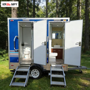 Remolque de Baño Portátil de Acero de Última Generación, Inodoro Móvil con 1 Año de Garantía para Uso en Parques, Protección de Activos al Aire Libre - Product Image 2