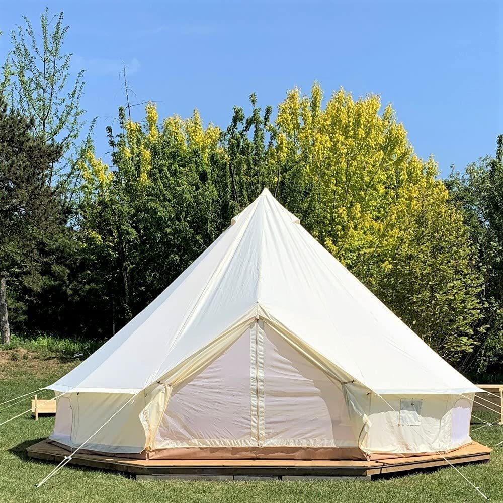 Tente Cloche Oxford de 6 m/ 20 pi, Tente Cloche en Tissu Oxford Glamping Familial Imperméable Extérieure, Tente Cloche Yourte Luxe pour Événement, Mariage, Camping Tente Cloche Oxford de 6 m/ 20 pi, Tente Cloche en Tissu Oxford Glamping Familial Imperméable Extérieure, Tente Cloche Yourte Luxe pour Événement, Mariage, Camping