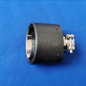 Punta de escape ovalada de fibra de carbono estilo AK de 150mm, estilo agresivo negro mate, ajuste Universal para SUV, camión todoterreno - Product Image 5