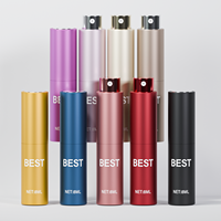 Nouvel Arrivage – Flacons en Verre et Aluminium Transparent de 8 ml et 10 ml, Distributeurs de Parfum Vides, Atomiseurs à Pompe Rechargeables avec Filtre