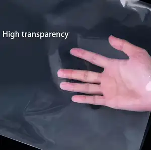 Individuelle transparente feuchtigkeitsfeste harte quadratische Pe-Tasche aus Kunststoff mit quadratischem Boden