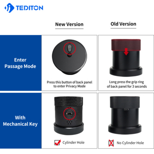 Fechadura数字锁智能锁卧室锁旋钮智能门把手锁指纹和代码 - Product Image 4