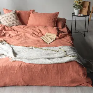 थोक व्यापारी धोया फैशन बिस्तर पर चादर शुद्ध सनी बिस्तर फ्रेंच सन सनी रानी आकार duvet कवर