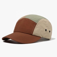 Gorras de 5 Paneles Personalizadas de Nailon Impermeables de Secado Rápido para Hombre, Ideales para Campamento y Running