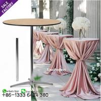 Tables rondes hautes pour événements, cocktails, restaurants et fêtes, en bois, de la marque Foshan Sinoperfect, en vente