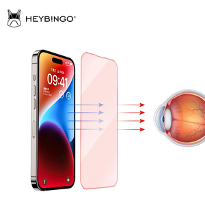 Sang Trọng Ánh Sáng Màu Đỏ 2.5D Tempered Glass Bảo Vệ Màn Hình Phim Cho Iphone 14 15 16 Pro Max Cộng Với Điện Thoại Di Động Phụ Kiện - Product Image 3
