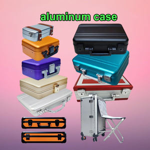 Estuches de transporte de aluminio para pantalla de pasatiempo de PC, estuche rígido con espuma, estuches de herramientas de aluminio para trabajo en red, juego de cajas de herramientas manuales - Product Image 2