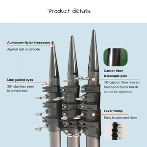 Nouveaux accessoires de pêche télescopique en Fiber de carbone pour la pêche au gros <span class=keywords><strong>thon</strong></span> Marlin Wahoo équipement de pêche en bateau - Product Image 3