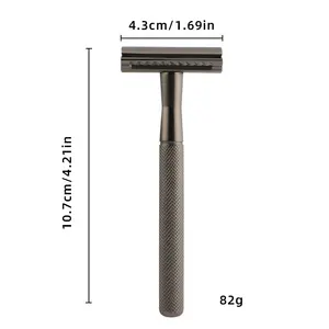Lâmina de barbear de metal, melhor lâmina de barbear de metal ecológica com borda dupla para depilação de segurança