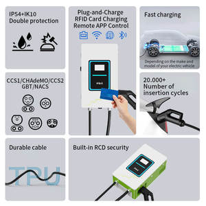 สถานีชาร์จไฟฟ้าติดผนัง <span class=keywords><strong>OLINK</strong></span> 20KW 30KW 40KW ปรับแต่งได้ รองรับ Chademo GBT สำหรับรถยนต์ไฟฟ้า - Product Image 2