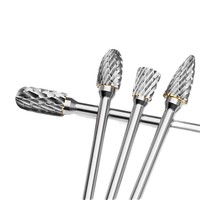 6mm Tungsten Carbide Rotary Burr Electric Grinding Bit 3mm Shank 60mm Length Small Die Grinder Metal Polishing Milling Cutter