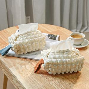 Boîte à mouchoirs en coton motif bulles, design paon bleu, à suspendre, pour chambre, bureau, voiture - Product Image 4