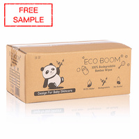 ECO BOOM à base de plantes patte de bambou biodégradable commande par lots personnalisée approvisionnement lingettes pour chiens