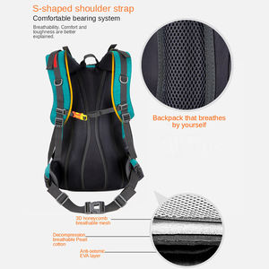 Sac à dos de randonnée et de camping en nylon de grande capacité personnalisé de 50 l, imperméable, pour le sport de plein air, les voyages et la randonnée - Product Image 4