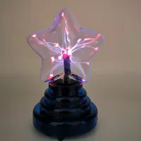 Bola de Plasma con Diseño de Estrella, Sensible al Sonido, Creativa, para Decoración de Escritorio y Celebraciones, Venta al Por Mayor