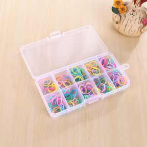 10 Compartment Plastic Storage <b>Box</b> <b>With</b> <b>Lid</b> Transparent Jewelry Organizer For Beads And Accessories <b>Small</b> Size 12.8x6.5x2.1cm - Product Image 1