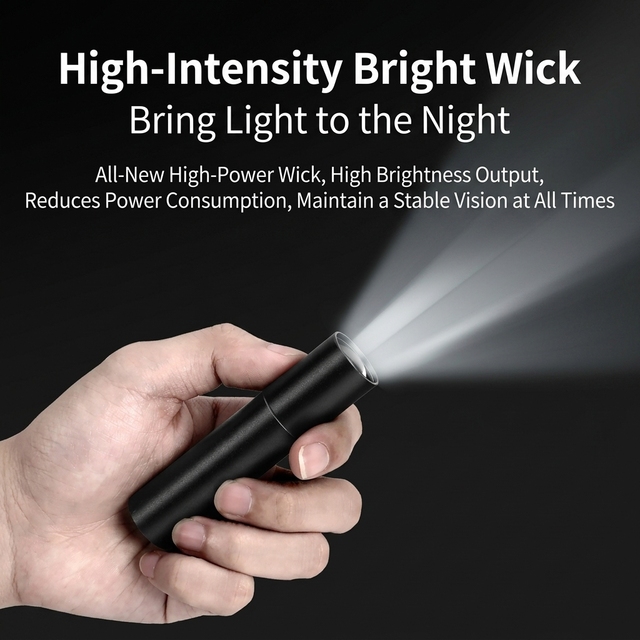 Mini High Power 100 Lumen USB Rechargeable Aluminum Portable Smart Pocket LED Flashlight With 3 Modes Lights