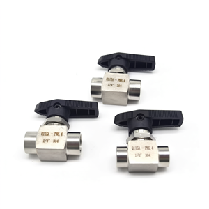 Vanne à boisseau sphérique hydraulique en acier inoxydable 304, filetage femelle PN6.4 pour système hydraulique - Product Image 1