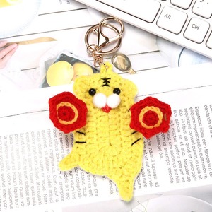 <span class=keywords><strong>Mini</strong></span> Amigurumi Animali Lavorati a Maglia, Giocattoli Segni Zodiacali Cinesi, Portachiavi, Ciondoli all'Uncinetto Maiale e Mucca, Accessori per <span class=keywords><strong>Borse</strong></span> e Portachiavi Fatti a Mano - Product Image 5