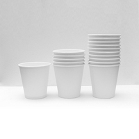 Gobelets en papier à paroi simple de 4 à 12 oz, 50 gobelets par paquet, paroi épaisse de qualité supérieure, utilisables avec des couvercles de 63 mm
