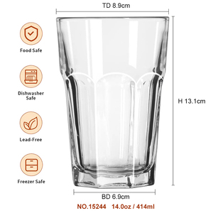 <span class=keywords><strong>Vasos</strong></span> de cristal Mojito grandes de 14oz, <span class=keywords><strong>vasos</strong></span> Highball, copa de cóctel sin plomo, cristalería Collins Bar, vaso de bebida mixta <span class=keywords><strong>para</strong></span> bebidas frías - Product Image 2