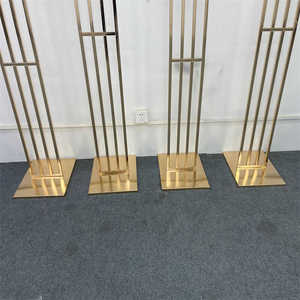 Nuevo Diseño de Arco para Bodas, Soporte para <span class=keywords><strong>Fondo</strong></span>, Decoración Dorada, <span class=keywords><strong>Fondo</strong></span> de Escenario para Fiestas y Eventos - Product Image 5