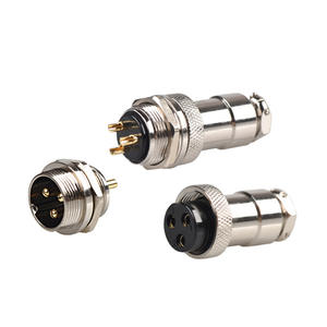 Gx16 Three Pin Aviation Plug 3 Pin Male Female Connector Alloy Plug In For Welding Plasma Gun Socket <b>Adapter</b> - Product Image 1