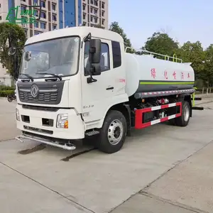 Dongfeng 4*2 ร่อนน้ํารถบรรทุกน้ําจํานวนมาก Carrier 10000 ลิตร 190hp ปั๊มน้ําเรือบรรทุกน้ําสําหรับขายร้อน