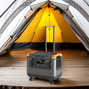 Station d'alimentation portable 3000 W à grande capacité, alimentée par énergie solaire ou batterie lithium-ion de voiture et contrôleur MPPT - Product Image 4