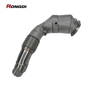 Downpipe ท่อไอเสียสำหรับ BMW F10 M5/M6 F12 F06ประสิทธิภาพ4.4T ท่อไอเสียอัตราการไหลสูง downpipe พร้อมเกราะป้องกันความร้อน - Product Image 5