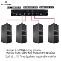 Amplificateur numérique métallique 1U stable et fiable 2 ohms 4 canaux 4x3000W pour système de haut-parleurs Line Array et subwoofer Roland Crown R430 20Hz-20kHz