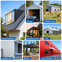 Panneau sandwich métallique isolé en PU de qualité supérieure pour toiture d'atelier et mur extérieur avec une isolation thermique performante