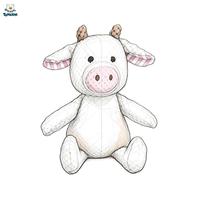 Jouet en peluche pour chien en forme d'animal, personnalisé OEM/ODM, vente en gros, sûr, doux, interactif, couineur, résistant aux morsures, jouet à mâcher pour chiot