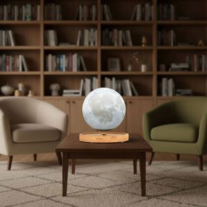 Lampe de table en forme de lune Maglev : une pièce de décoration créative pour la maison - Product Image 3