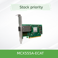 Interface réseau filaire Ethernet Mellanox MCX556A-ECAT, connexion interne X-5 Ex VPI EDR IB 100G, double port PCI Express