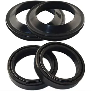 Amortiguador de horquilla delantera para motocicleta, sello de aceite y sello de polvo para Honda CR250 CR250R CRF250R CRF250X, 47x58x11