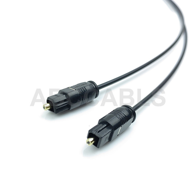 OD2.2mm Thin PE Toslink Optical Audio Cable, 1.0mm PMMA POF SPDIF Digital Fiber Cord for Multimedia & Professional Audio