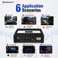 Amplificateur DSP de voiture professionnel 4 entrées 8 sorties, classe AB, avec 6 canaux haute puissance et 8 sorties RCA