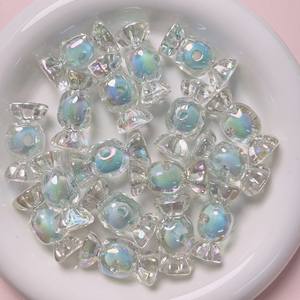 Bonbons dégradé trou droit perles acryliques pour bricolage matériaux faits à la main chaînes de téléphone portable sac pendentif accessoires fabrication de bijoux - Product Image 5