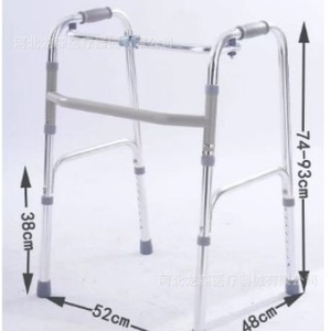 Déambulateur en alliage d'aluminium réglable, léger et stable à quatre pieds pour la rééducation à domicile - Product Image 4