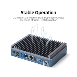 <strong>Os</strong> Industrial Edge Computing <strong>Embedded</strong> Computer DDR4 M.2 SSD Tiger Lake-U 11th Celeron J6412 2*LAN 4G Fanless Stock - Product Image 4