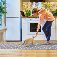 Tapis de cuisine et tapis anti-fatigue rembourrés, 17,3 x 28 pouces, tapis ergonomique confortable antidérapant et imperméable pour la cuisine