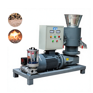 เครื่องอัดเม็ดชีวมวลแบบ Flat Die ราคาประหยัด ขายดี พร้อมระบบหล่อลื่นอัตโนมัติ สำหรับขยะเกษตร รับประกันหนึ่งปี - Product Image 1