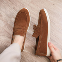 Chaussures habillées en cuir à enfiler pour hommes, résistantes, respirantes, mocassins formels, chaussures décontractées et baskets pratiques