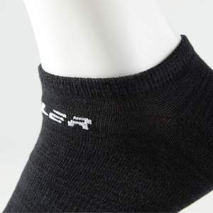 Ealer Chaussettes basses pour femme, fines, respirantes, décontractées, athlétiques, en spandex et polyester, lot de 3, bleu marine, noir, blanc - Product Image 2