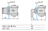 Interrupteur isolant en plastique V3C VARIO 3 pôles, 63A 690V, produit authentique neuf, best-seller