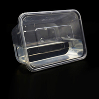 Récipient alimentaire hermétique en plastique jetable sans Bpa à emporter congélateur à micro-ondes boîte de rangement pour déjeuner transparente chauffante et étanche