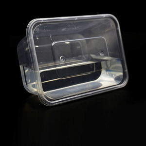 Récipient alimentaire hermétique en plastique jetable sans Bpa à emporter congélateur à <span class=keywords><strong>micro</strong></span>-ondes boîte de rangement pour déjeuner transparente chauffante et étanche - Product Image 6