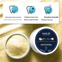 LAOLISHI Probiotiques Poudre Dentaire Blanchissante Rapide Anti-Taches pour Dents Jaunes, Sûre pour l'Émail, Non Toxique, Haleine Fraîche, Soin Buccal