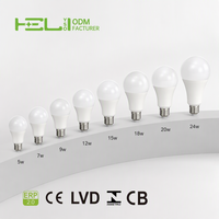 Ampoule LED E27 3CCT 5W-24W 500-2450lm 100-265V 220 °   Pour salon, chambre, bureau, hôtel, garantie de 2 ans